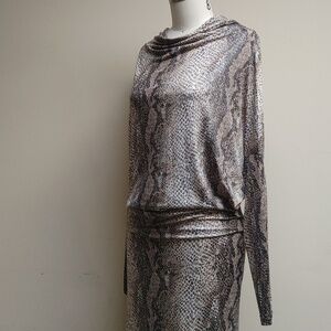 VavaVoom Python Print Maxi Dress